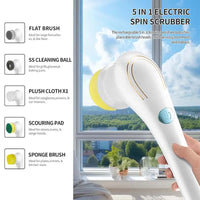 Electric Spin Scrubber Brush – USB Rechargeable for Kitchen & Bathroom