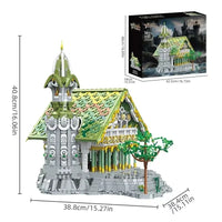 9-in-1 European Fairy Palace Building Blocks Set – DIY Model for Kids & Display