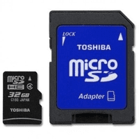 Toshiba 32GB Micro SD + Adapter