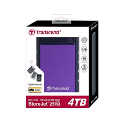 Transcend StoreJet 25M3 External Hard Drive - 4TB Black