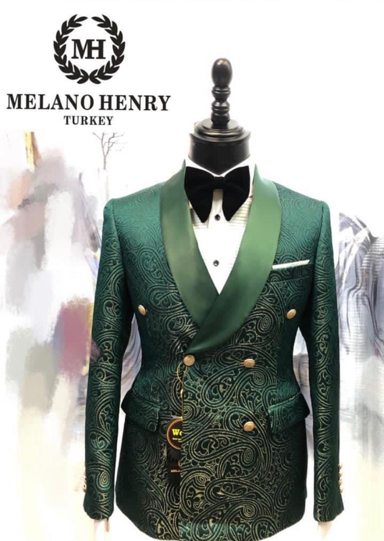 Melano Henry Green Designer Suit