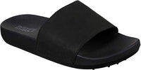 Skechers Men's 19th Hole Leather Strap Golf Slide Sandal