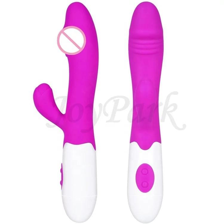 JoyPark 10 Mode Female Motor Silicone Vibrating Dildo Rabbit Vibrator Sex Toy for Women