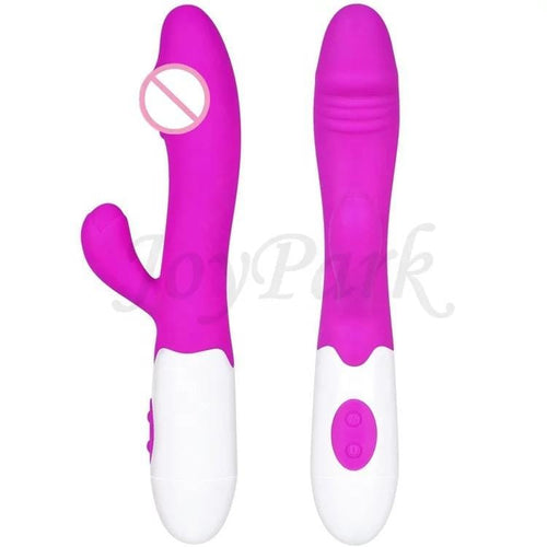 JoyPark 10 Mode Female Motor Silicone Vibrating Dildo Rabbit Vibrator Sex Toy for Women