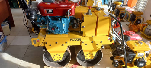 Double Drum Road roller