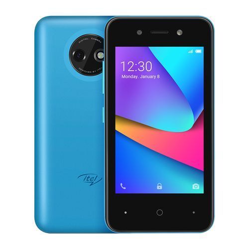 Itel A14 Plus, 4.0" Screen, 16GB ROM + 512MB RAM, Android 10, 2500mAh Battery, 3G Smartphone - Sky Blue