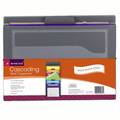 Smead Cascading Wall Organizer, 6 Pockets, Letter Size, Gray/Bright Pockets (92060)