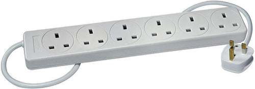Sollatek MGX-W6U, 6 way surge protection,1.5m extension lead