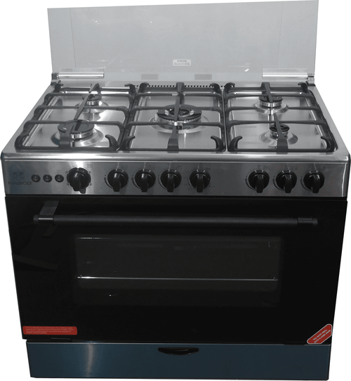 Shop Nasco 5 Burner Gas Cooker C6090SS-FC-511 Silver