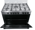 Shop Nasco 5 Burner Gas Cooker C6090SS-FC-511 Silver