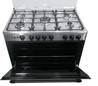 Shop Nasco 5 Burner Gas Cooker C6090SS-FC-511 Silver