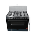 Shop Nasco 5 Burner Gas Cooker C6090SS-FC-511 Silver