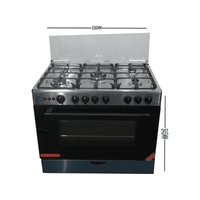 Shop Nasco 5 Burner Gas Cooker C6090SS-FC-511 Silver