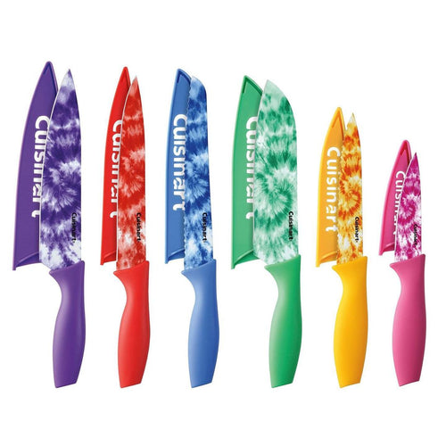 Cuisinart's Tie Dye print cutlery set