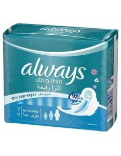 Always Ultra Thin with Wings - Extra Long (7 pads)
