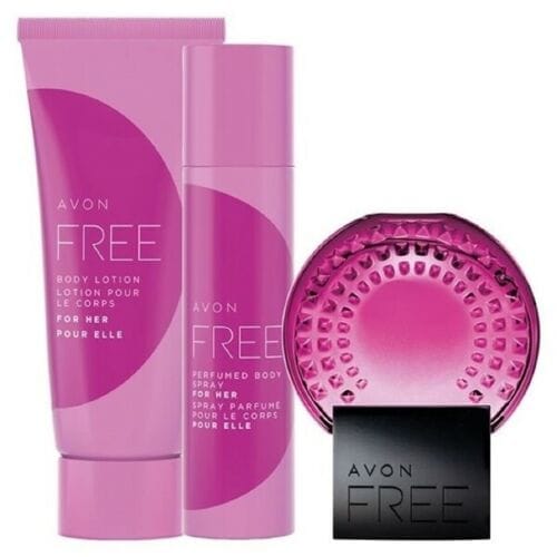 Avon Free for Her Set of 3 - Eau De Parfum 50ml, Body Lotion 150ml &amp; Body Spray