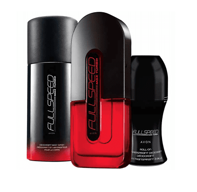 AVON Full Speed 3 Pieces Gift Set -Perfume 75ml, Body Spray 150ml &amp; Roll-on 50ml