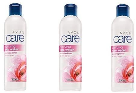 3 x Avon Care Rose Water Cleansing Toner