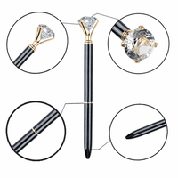EVNEED 7PCS Diamond Pens Beautiful Metal Ballpoint Pen for Women,Coworkers,Hostess and Girlfriend