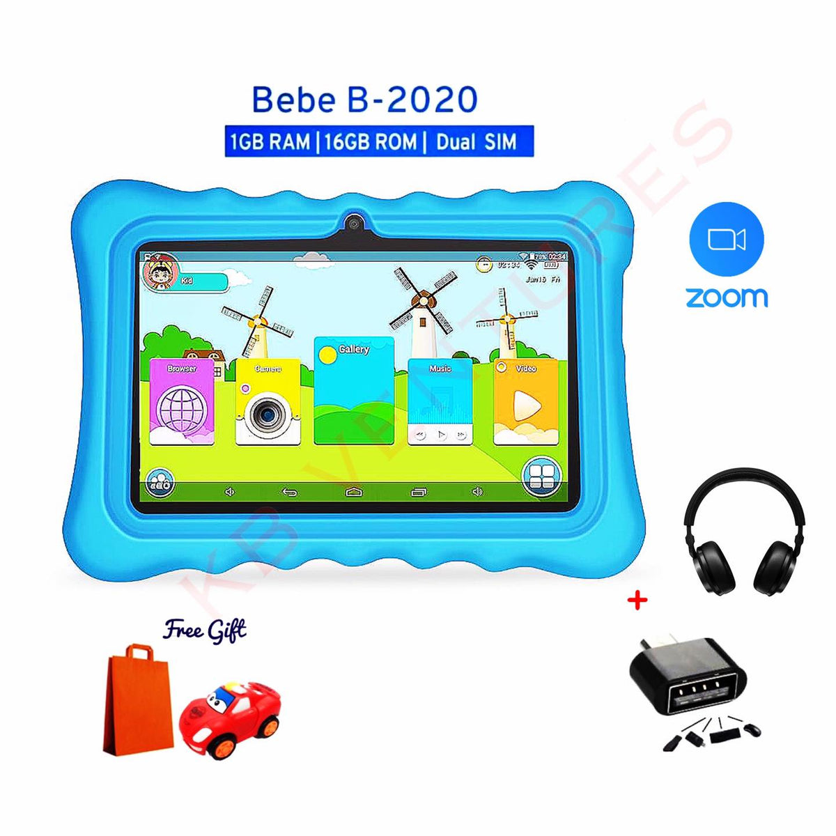 Bebe B - 2020 Kids Educational Tablet With Zoom