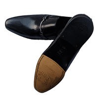 Blusaki Leather Slip-on Shoes - Black