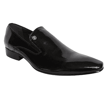 Executive Men's Black Mirror  Shoe - Blusaki