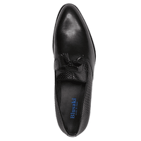 Blusaki Leather Tassel Slip-on Shoes