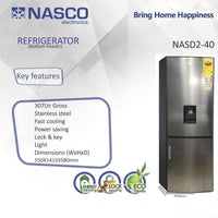 NASCO 307L Double Door Bottom Freezer (NASD2-40)