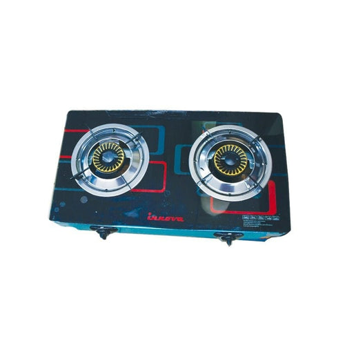 INNOVA Gas stove – 2 Burner Glass Top( I- 2GS -G)