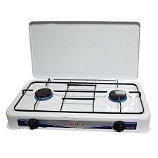 Delron 2 Burner Matches Stove(DGS-002)  White