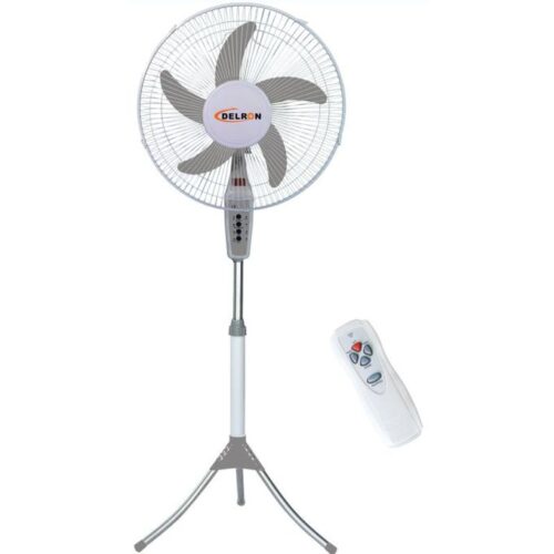 Delron DSF-44R 16 Inch Standing Fan with Remote 2-in-1