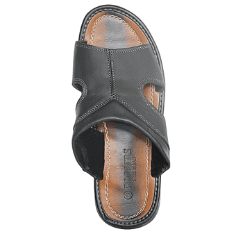 Prostrs Leather Slippers - Black