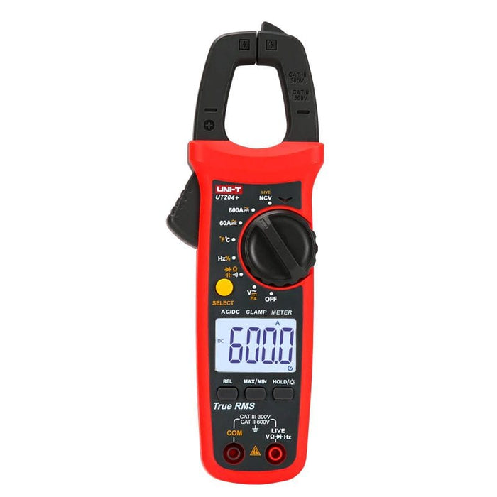 UNI-T UT204+ Digital Clamp Meter AC/DC Current Tester True RMS Auto Range Temperature measurement High Precision Multimeter
