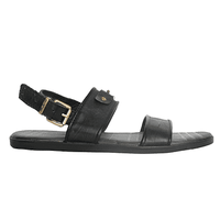 Black Leather Sandals - Burberry