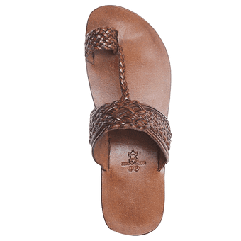 Brown Leather Slippers - Sergio Fabbri