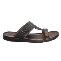 Brown Leather Slippers - Clarks
