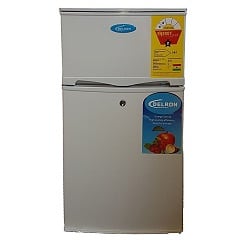 Delron DRF-96 Double Door Refrigerator – 92 Litre Silver