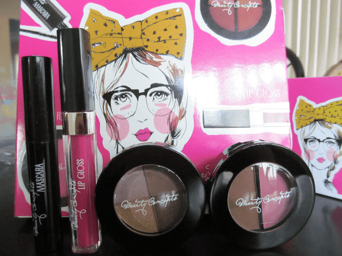 Beauty Concepts Make up Set Mascara Eyeshadow Lip Gloss Bronzer Blush