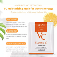 Vitamin C Face Sheet Mask - Brightening & Hydrating Facial Mask for Glowing Skin
