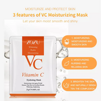 Vitamin C Face Sheet Mask - Brightening & Hydrating Facial Mask for Glowing Skin