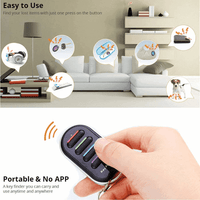 Vodeson Wireless RF Wallet Locator Key Finder, Remote, Wallet, Pet, 1 Portable Transmitter, 4 Receivers.