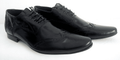 Black Mirror polished leather Italiano style