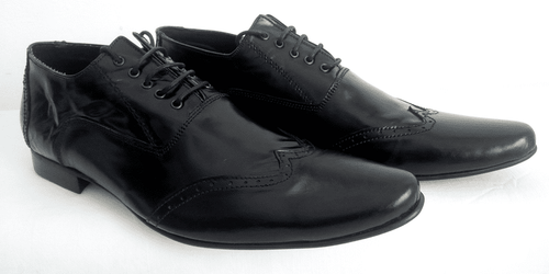 Black Mirror polished leather Italiano style