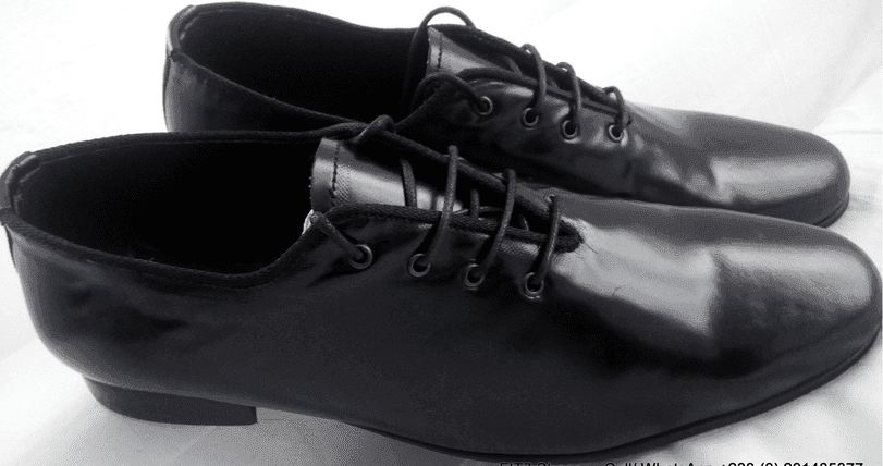 Black Mirror polished leather
