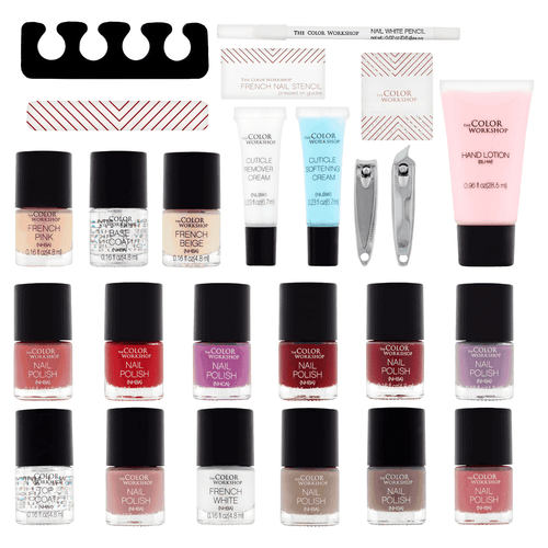 The Color Workshop Home Salon Nail Case, 26 pc