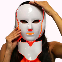 LED Face & Neck Mask - 7-Color Light Therapy for Anti-Aging, Acne & Skin Rejuvenation