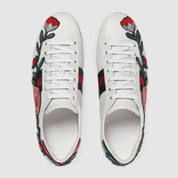 Gucci Ace Floral Embroidered Low-Top Sneakers