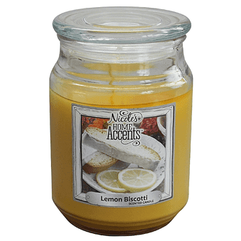 Nicole's Home Accents Scented Candle - Lemon Biscotti - 18oz