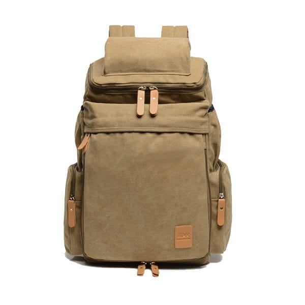 Khaki Casual Backpack