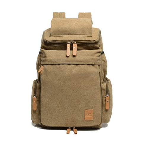 Khaki Casual Backpack